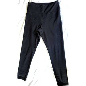 Zobha Leggings Womens XL Black High Rise Yoga Pants Polyester Spandex Stretch